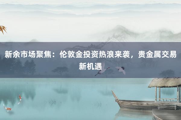 新余市场聚焦：伦敦金投资热浪来袭，贵金属交易新机遇